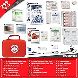 299PCS First Aid Kit Portable Red Camping
