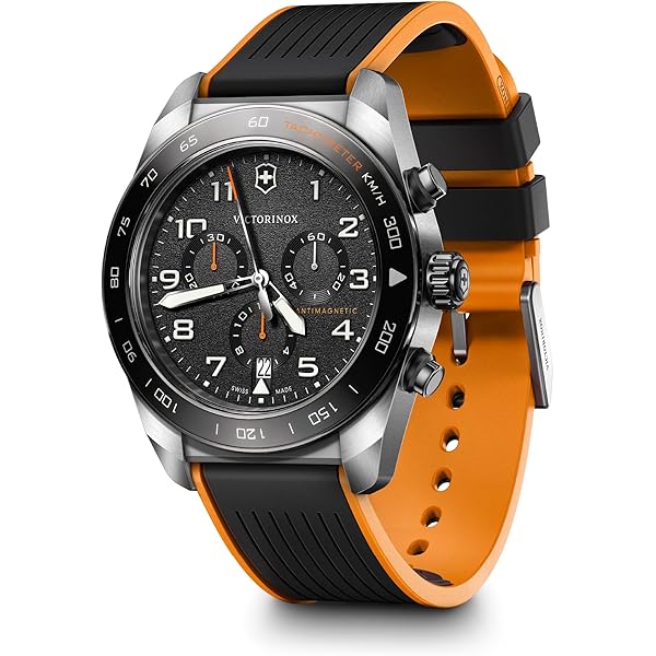 Amazon.com: Victorinox Swiss Army Chronograph Black Dial Brown
