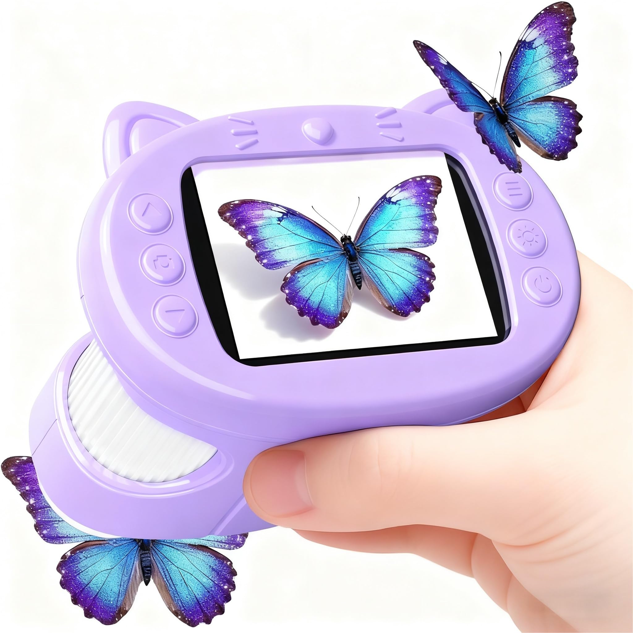 Photo 1 of 1000X Handheld Digital Microscope for Kids: 4K Mini Pocket Portable 2.4" Microscopes Toys STEM Electronic Learning Educational Science 8-12 Birthday Gift for Smart Kid 4 5 6 7 Year Old Boy Girl