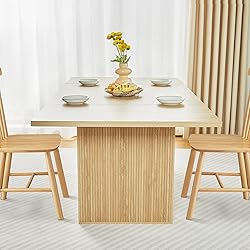 weselon 78 Inch Dining Table for 6 8 10, Modern