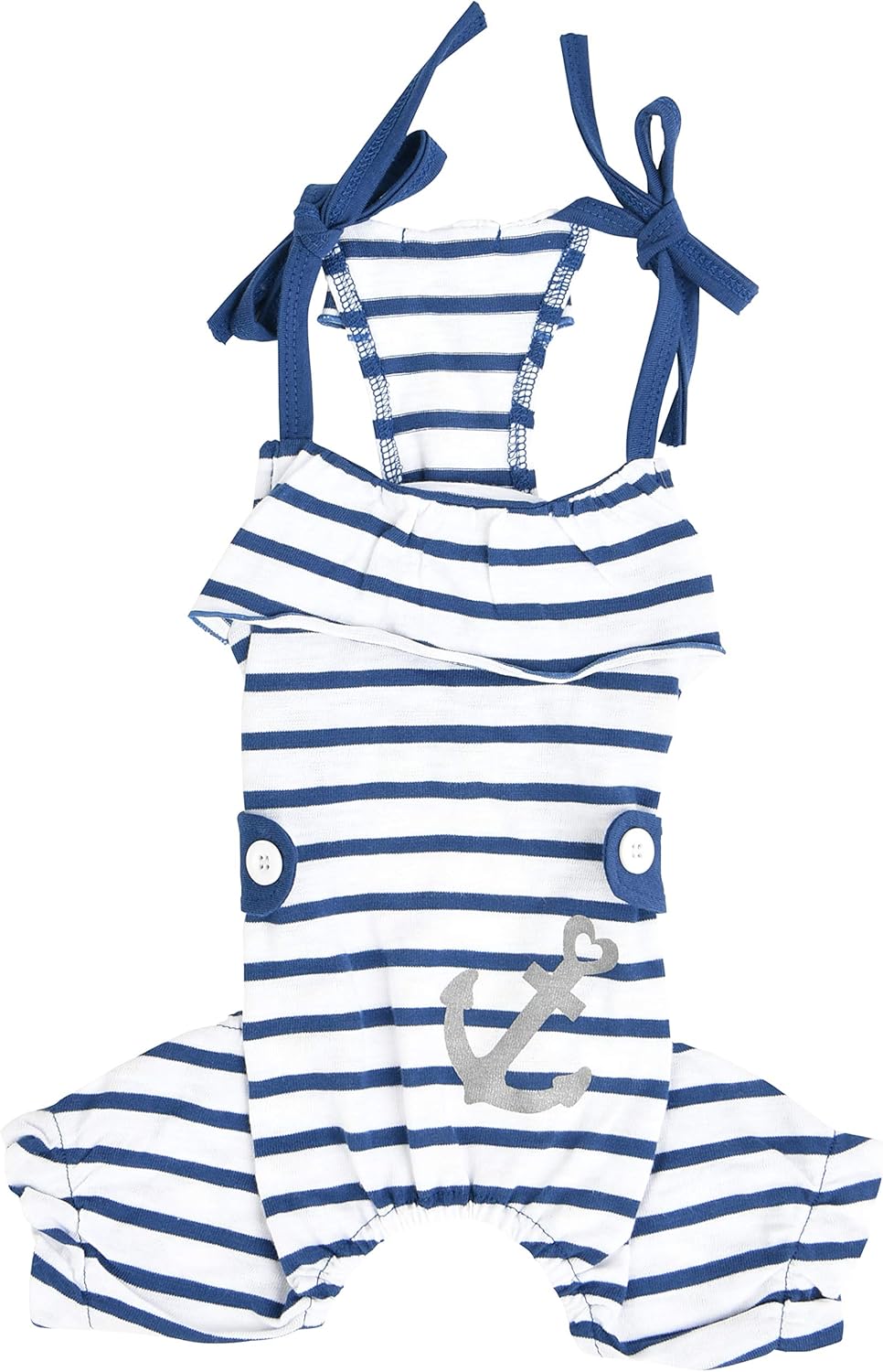 Pinkaholic NAUB-OP7620-NY-L Saylor Overall with Dog, L, Navy, Large