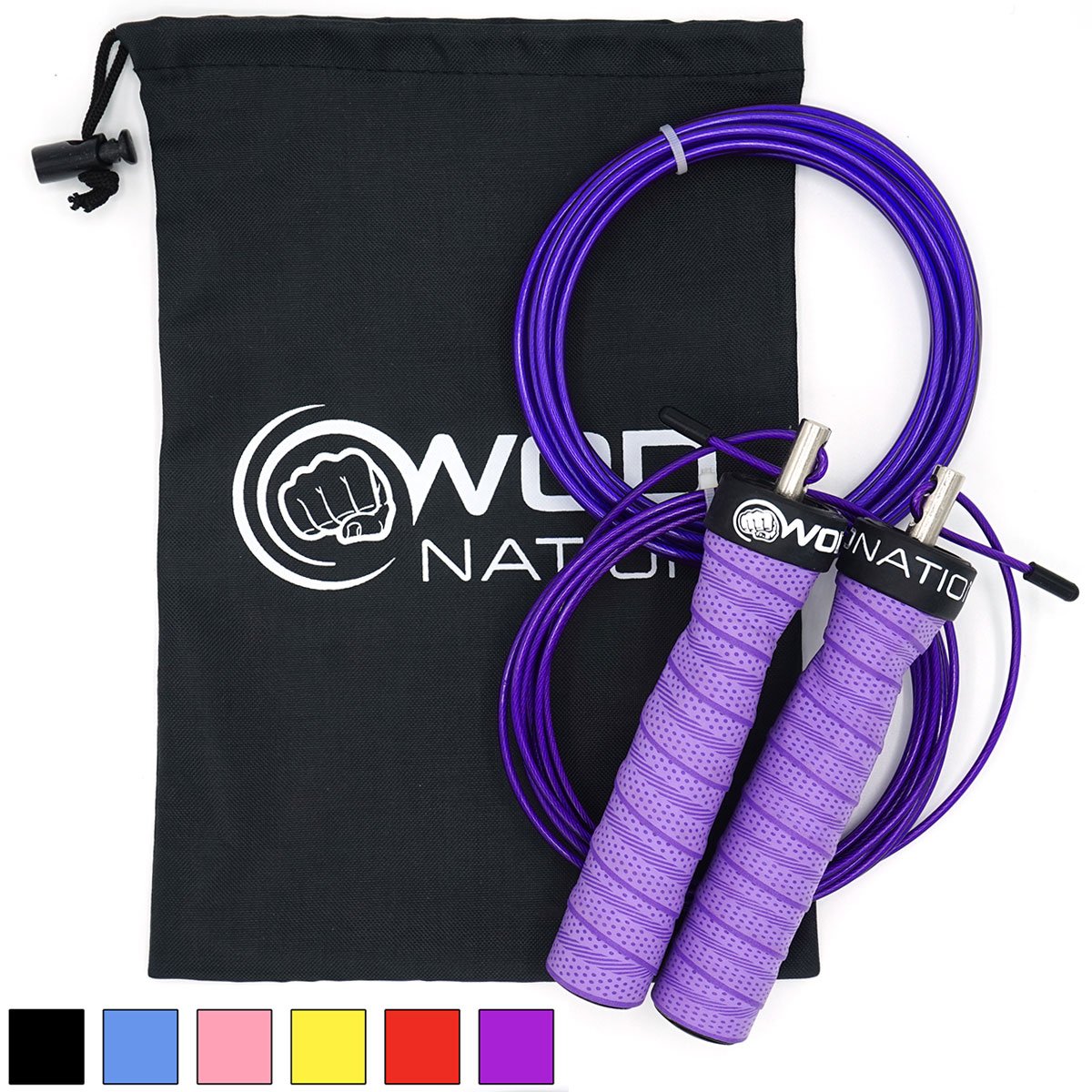 WOD Nation Attack Speed Jump Rope Adjustable Jumping Ropes Unique 2