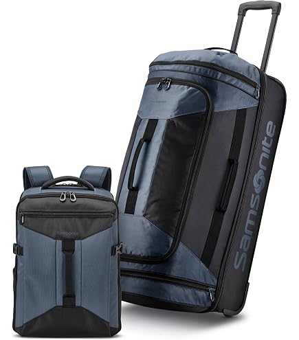 Amazon.com | Samsonite Ripstop Wheeled Rolling Duffel Bag, Blue