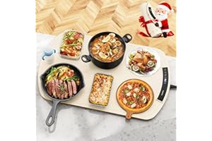 COANTO Food Warming Mat, Electric Warming Tray for Buffets & Parties, Silicone Heating Mat for Food with 9 Temperature Settings, Roll-Up Storage, 25.8"x15.6"