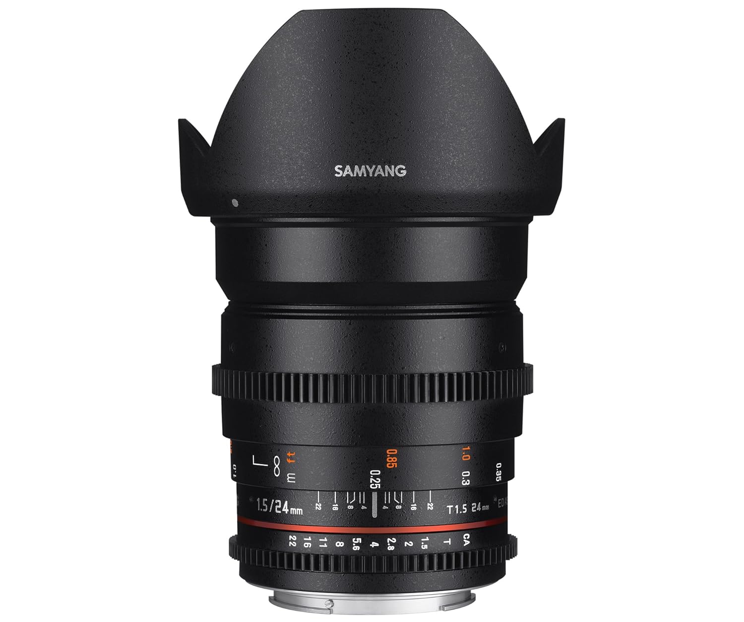 Samyang F Objetivo para vídeo VDSLR para Canon EF distancia focal fija