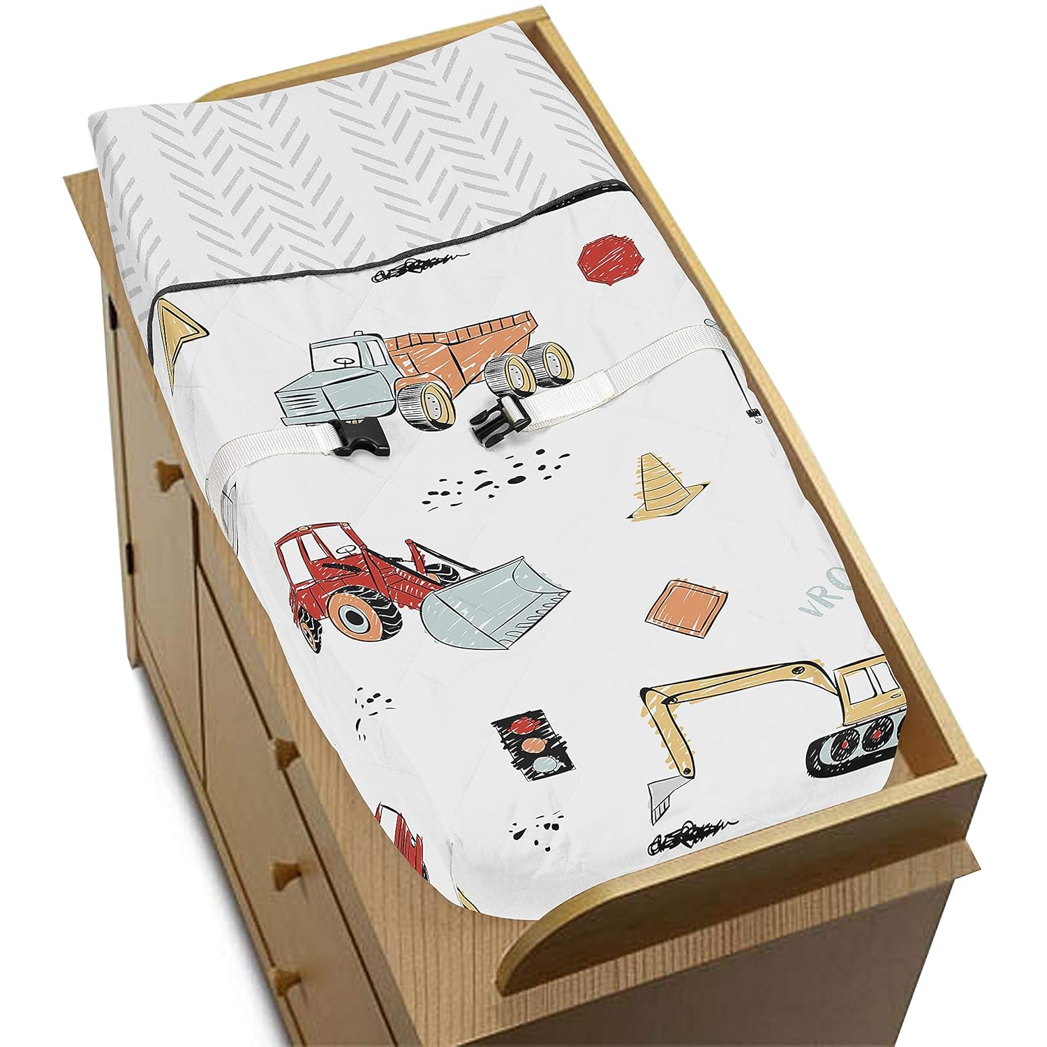 orange changing pad cover