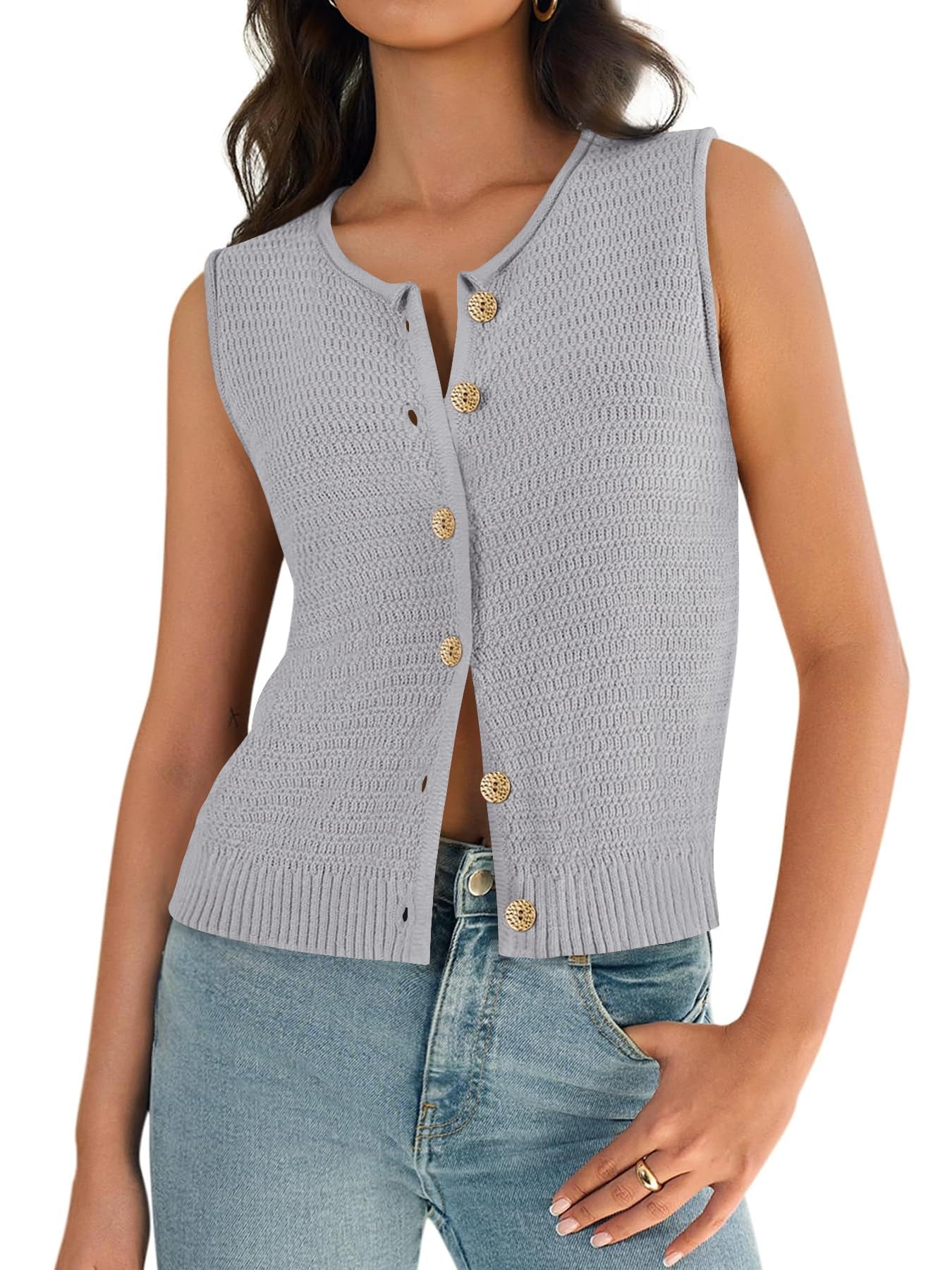 Yousify Sweater Vest Women Summer Tank Tops