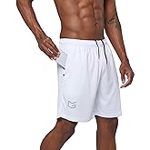 G Gradual Men's 5"/ 7"/ 9" Workout Running Shorts Quick Dry Lightweight Gym Shorts with Zip Pockets