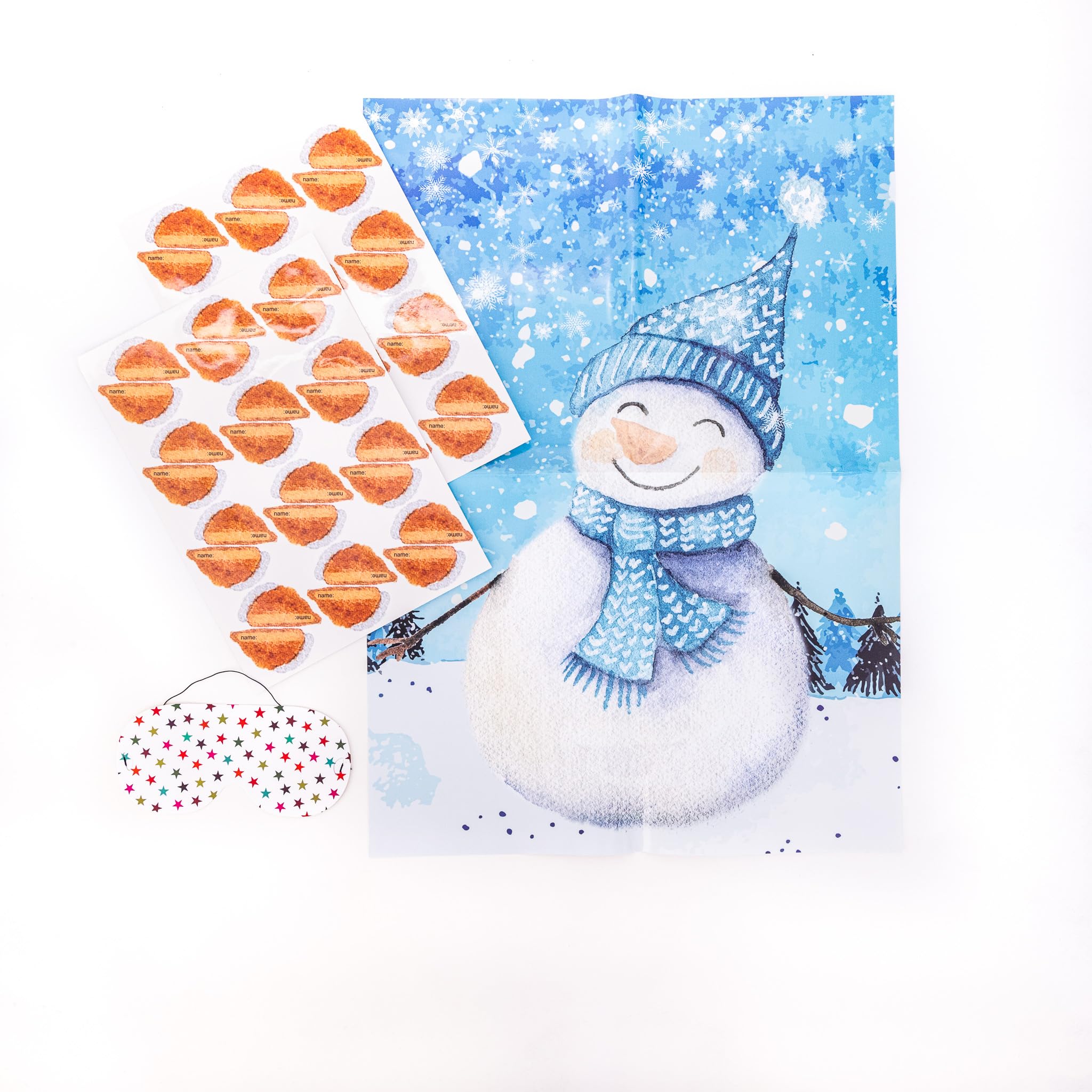 evelay Christmas Pin The Carrot Nose On The Snowman Fun Festive Family Kids Christmas Party Game 42 Stickers