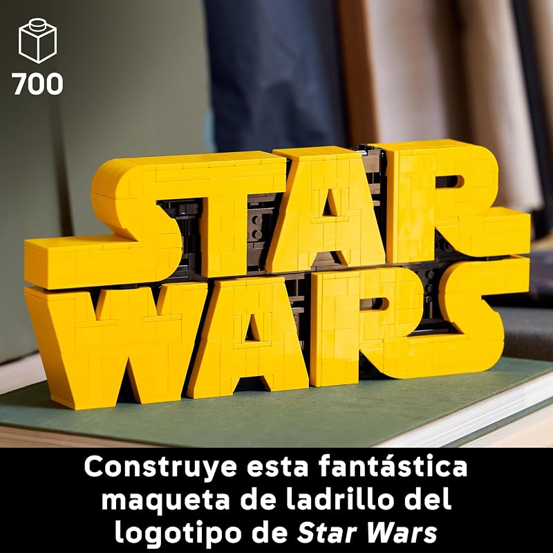 Star Wars 75407 Logotipo de Star Wars para Construir - Maqueta 3D de Colección para Adultos - Decoración para Hogar y Oficina - Regalo para Hombres, Mujeres, Adolescentes y Fans — foto 2 de 8