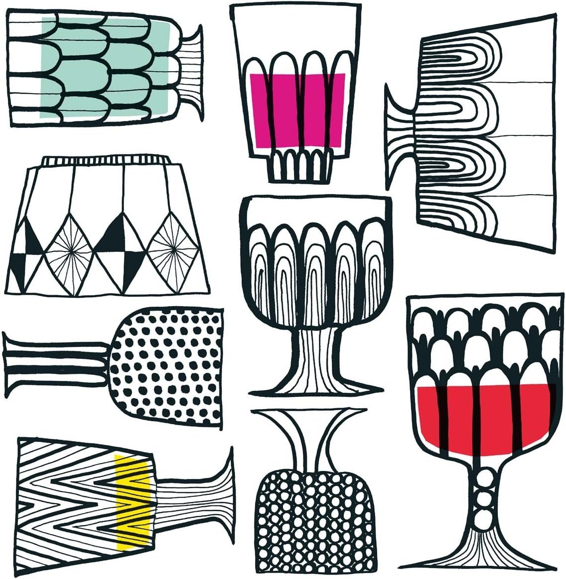 Ideal Home Range 20 Count Boston International 3-Ply Paper Lunch Napkins, Marimekko Kippis