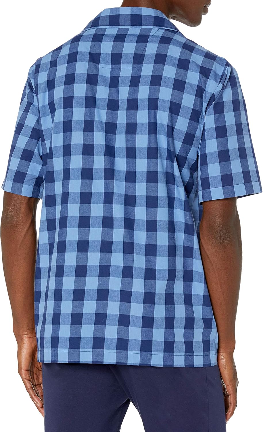 Nautica Men's Short Sleeve 100% Cotton Soft Woven Button Down Pajama Top at  Men’s Clothing store