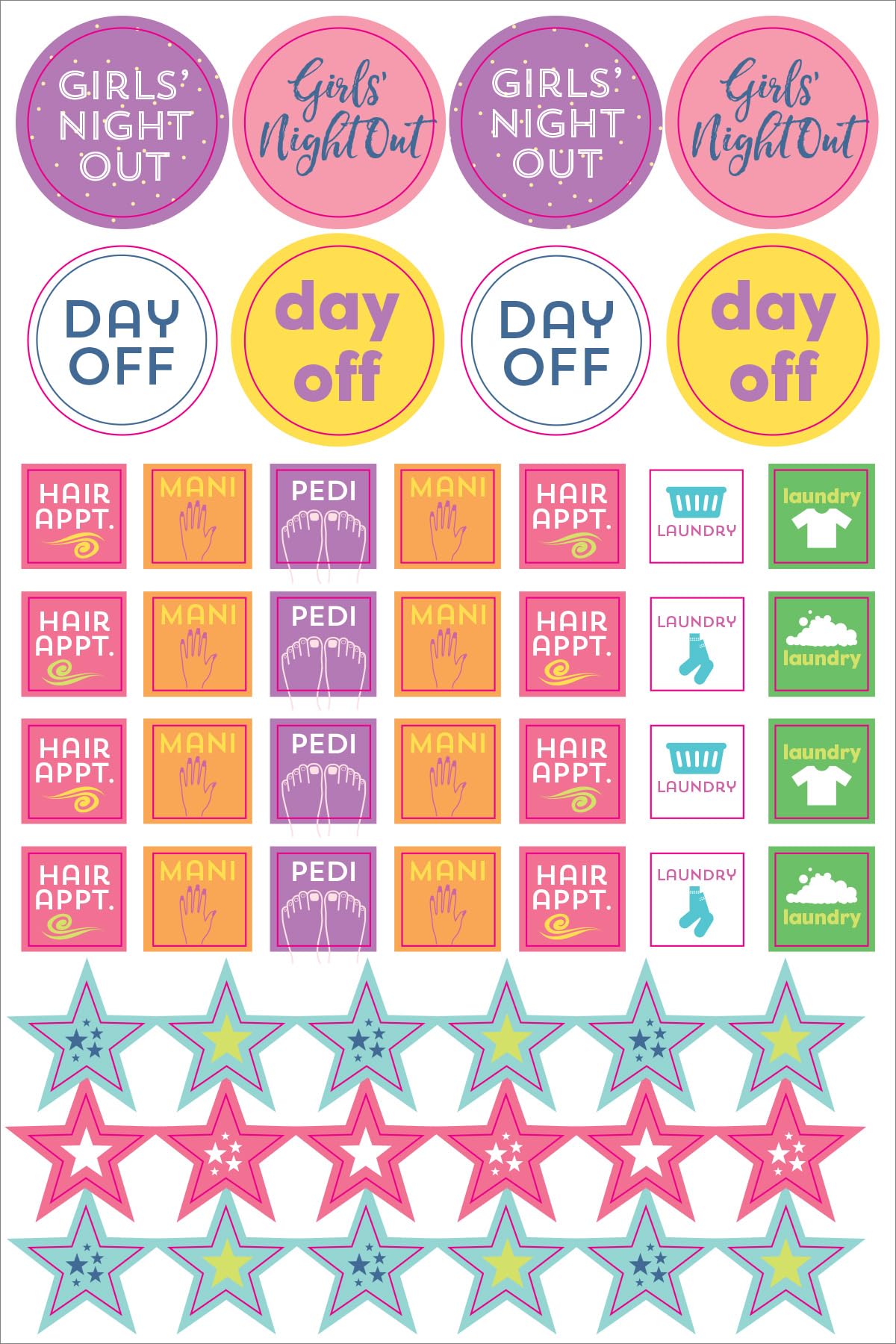 Peter Pauper Press Essentials Weekly Planner Stickers (Set Of 575 Stickers)