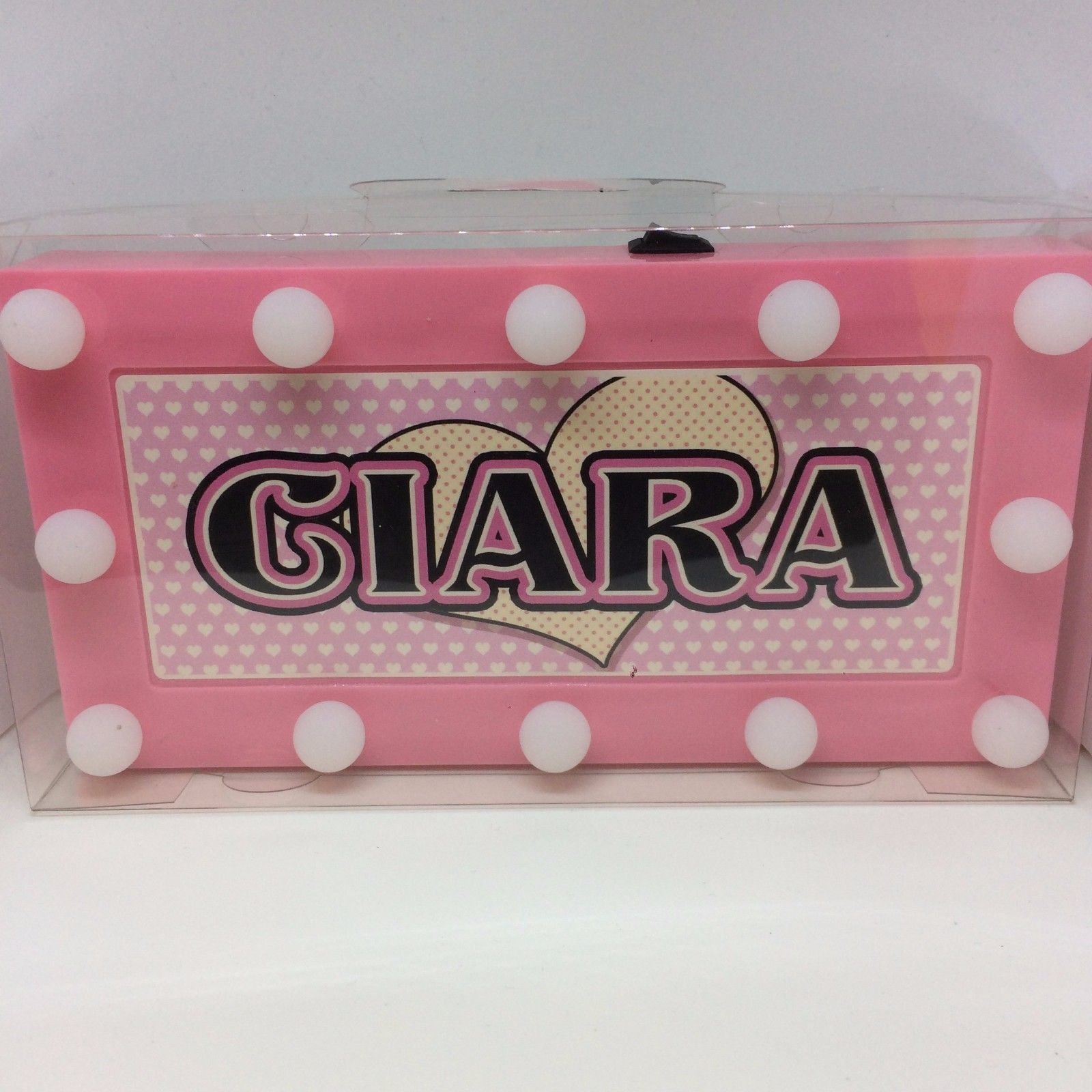 Ciara Childrens LED Personalised Name in Lights Room Sign