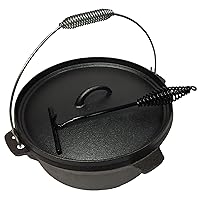  Dutch Oven klein schwarz Firepot Garten Camping Picknick ✔ rund 