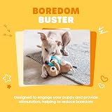 Webbox Gerald the Goat Plush Squeaky Dog Toy with Teething Ring view 5