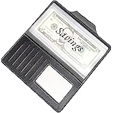 Sparkle Nook Money Organizer for Cash, Money Wallet Organizer for Cash, 6 Pocket Multipack Pouch, Money Envelopes for Cash, Handy Currency Organizer (Black)