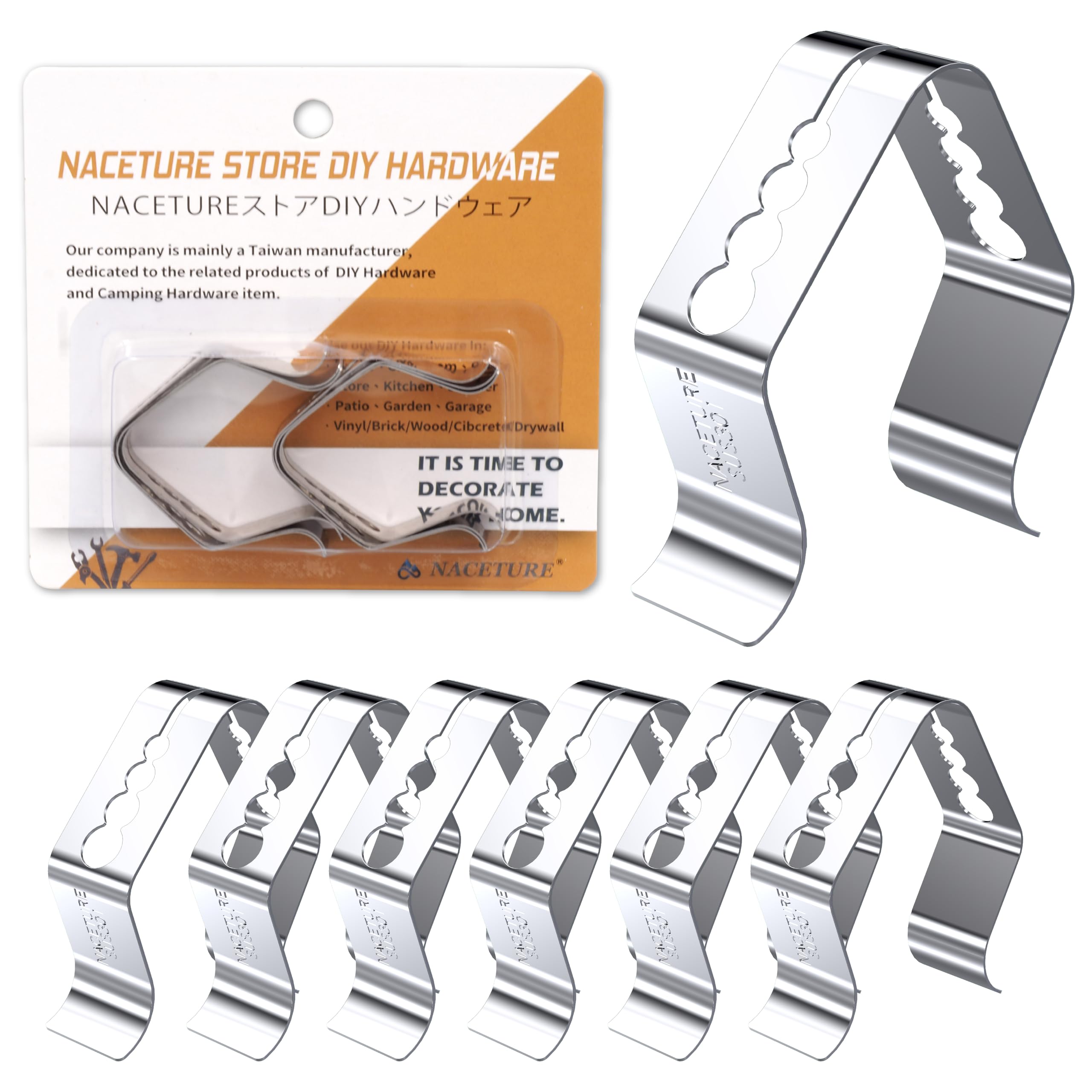 Temp Probe Clip 6 Pack - Four Holes Grill Temperature Probe Holder Clips for All Universal Probe, Work for Wireless, Bluetooth, Grill Thermometer for Outside