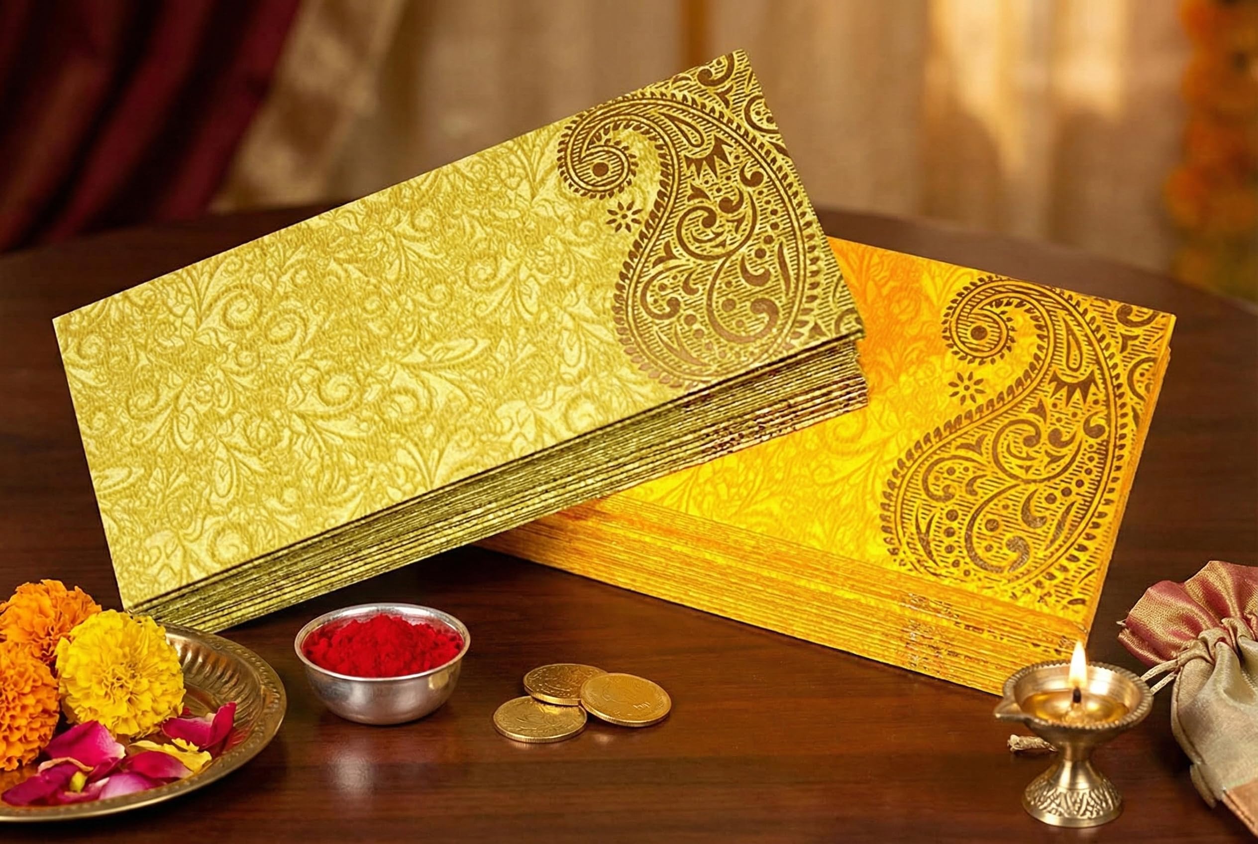 Esplanade Money Gift Envelopes - Multi Color Pack of 50 Premium Designer Envelopes