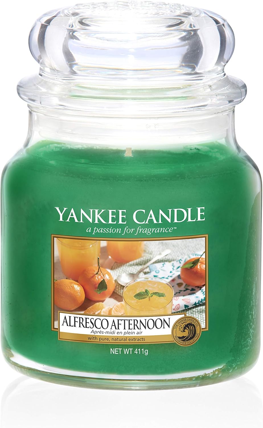Yankee Candle Medium Jar Scented Candle, Alfresco Afternoon Amazon.co