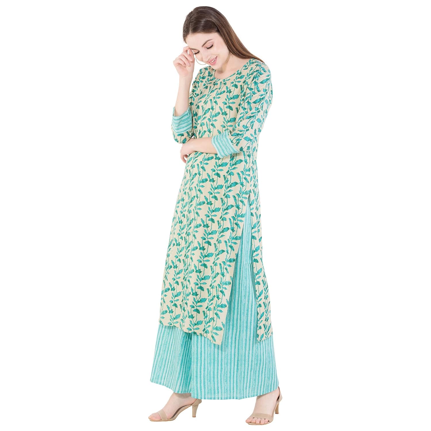 harshana women's kurti with palazzo set
