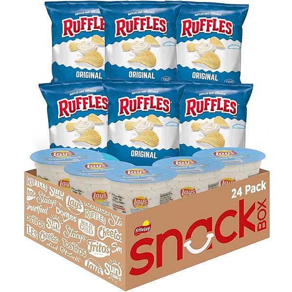 FRITO LAY RUFFLES CHIPS AND LAY’S RANCH DIP...