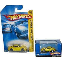 Amazon.com: Hot Wheels Porsche Cayman Set: Amarillo escala 1:87 en ...