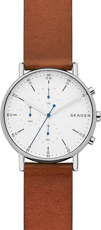 Skagen Reloj Cronógrafo para Hombre de Cuarzo con Correa en Cuero SKW6462