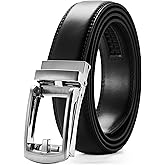 CHAOREN Mens Dress Belt - Ratchet Belt Leather 1 1/4" Comfort Click - Perfect Companion to Mens Dress Shoes