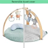 Ingenuity Reversible Duvet Activity Gym and Padded Play Mat Loamy view 5