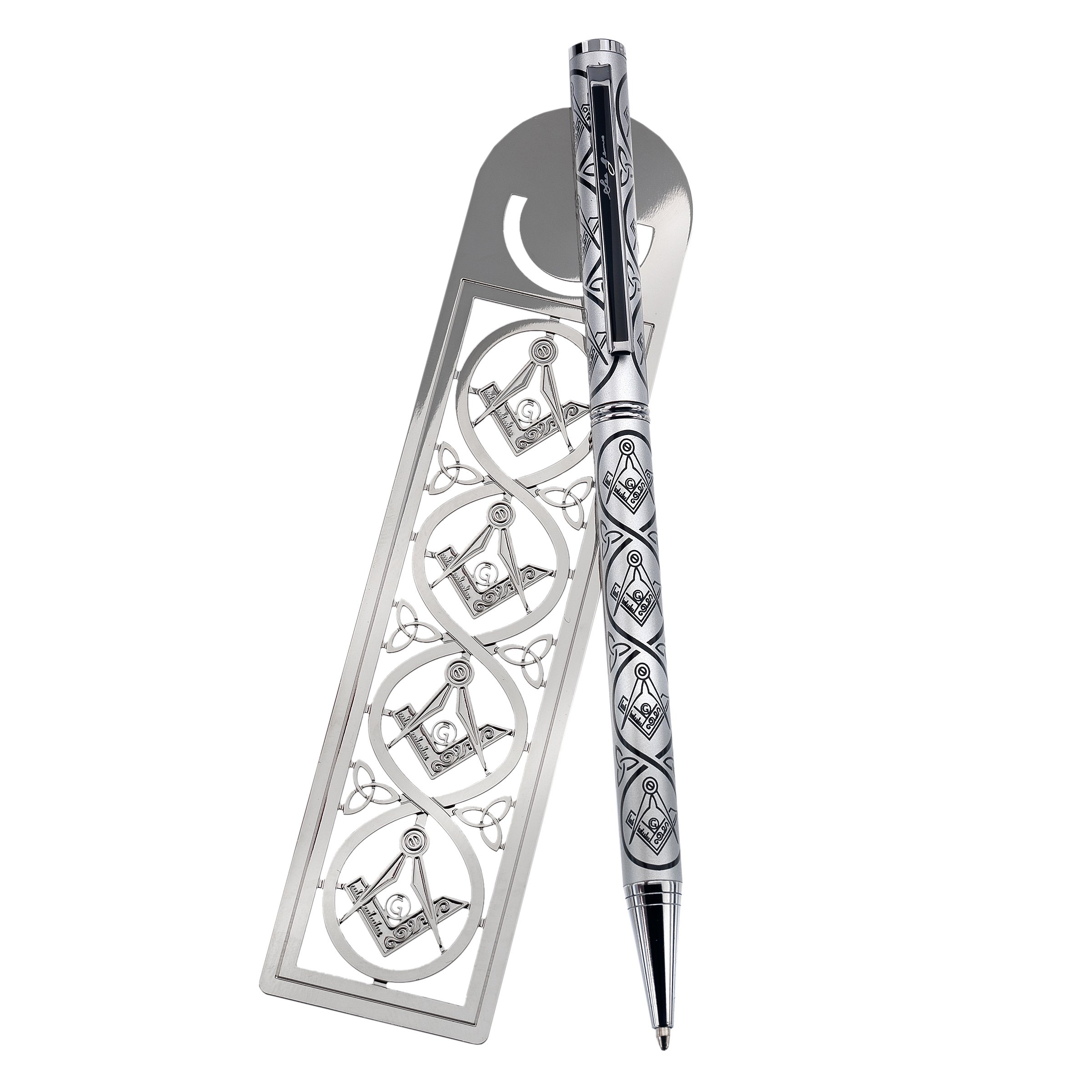 Masonic Ballpoint Pen and Bookmark Set in Presentation Box