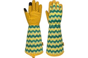 MSUPSAV Gardening Gloves for Women and Men, Thorn Proof&Puncture Resistance Garden Gloves,Gauntlet Gloves,Gifts