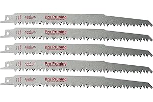 9-Inch Wood Pruning Saw Blades for Reciprocating/Sawzall Saws - 5 Pack - Caliastro