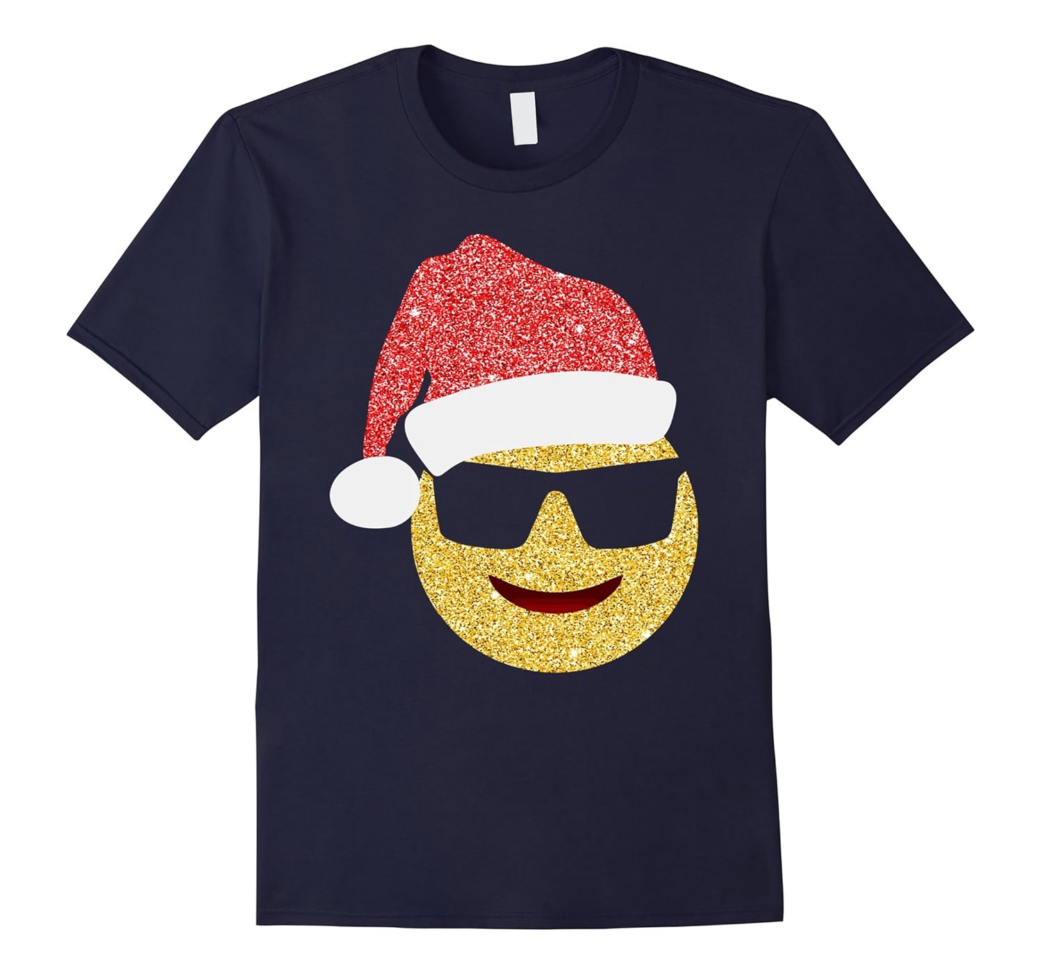 Santa Christmas emoji T-shirt-ANZ