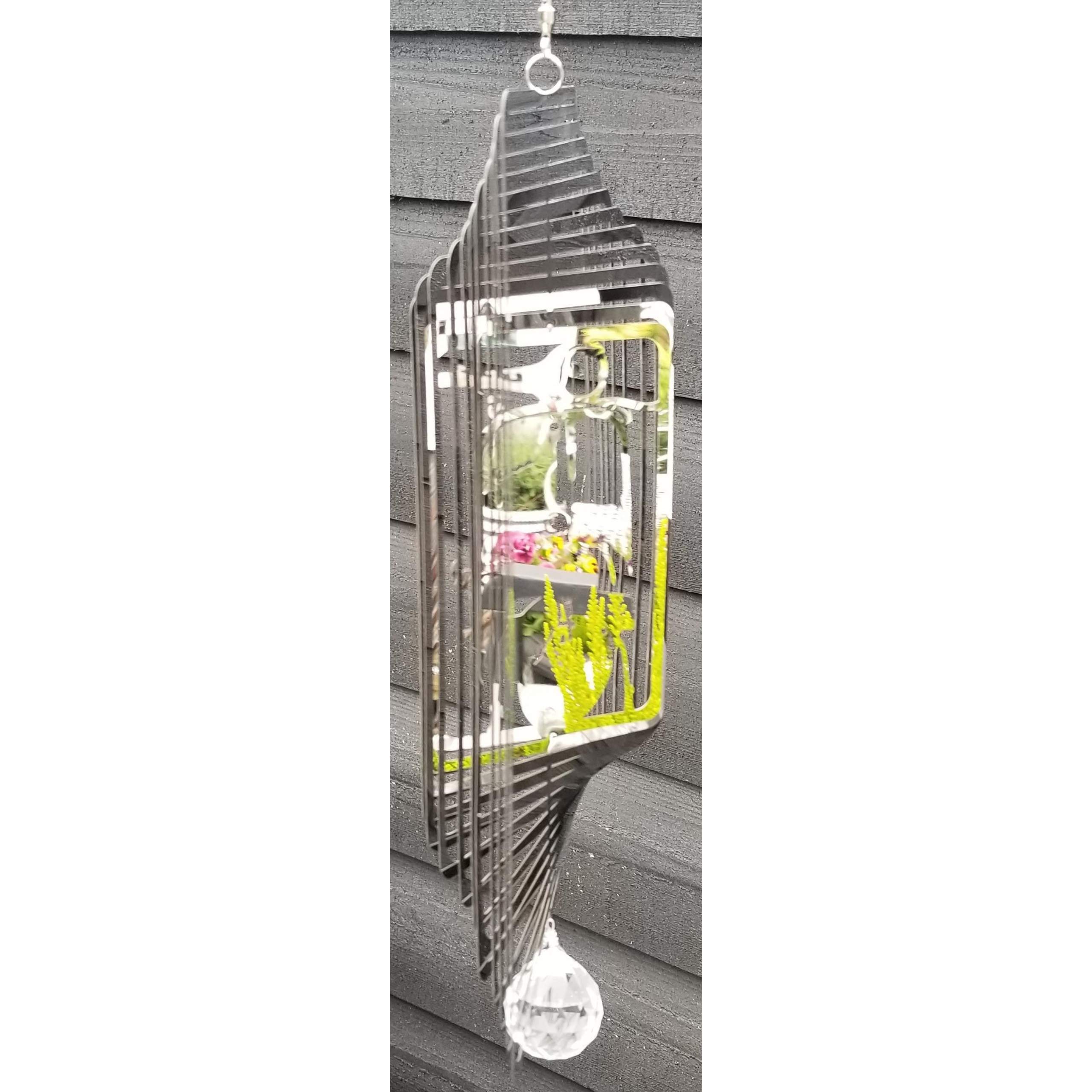 Stainless Steel Garden Wind Spinner - Made For the Classic Scooter Rider