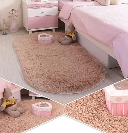 Amazon Furfurug ふわふわソフトエリアラグ 子供部屋 子供部屋 女の子 子供部屋 保育園 室内装飾床 キッズプレイマット 6 6x10フィート カーキ ラグ カーペット オンライン通販