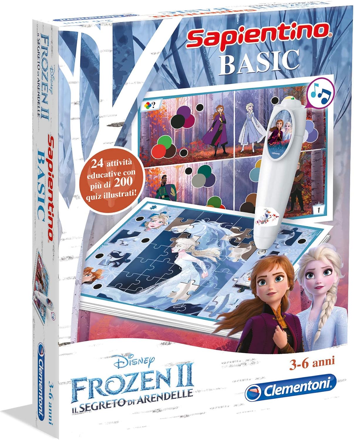 Clementoni – 16237 – Sapientino Disney Frozen 2 Basic Pen – Made in ...