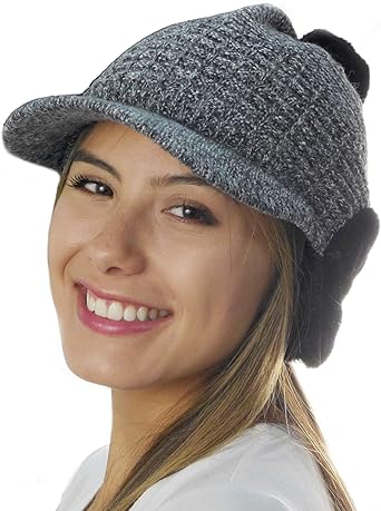 womens winter hat with bill