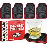 Car Lover Gifts Cheers Mat Car Coasters Red Style 6x4in Cheers Sign for Bar Accessories and Tiki Decorations Outdoor Coasters Tiki Bar Sign Silicone Coasters for Drinks Mechanic Gifts for Car Guys