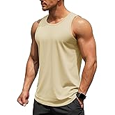 TACVASEN Men's UPF 50+ Tank Top Moisture Wicking Summer Tank Workout Gym Mucsle Swim Shirt Sleevless Shirts for Men