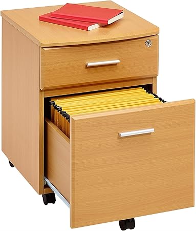 Two Drawer Lockable A4 Suspension Filing Pedestal Cabinet Cupboard Matching Beech Desks For Home Office Piranha Furniture Blenny Pc 10b Amazon Co Uk Kitchen Home