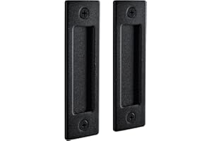 Wright Products Barn Door Handles Set, Matte Black Sliding Barn Door Hardware Kit, 1 Pack