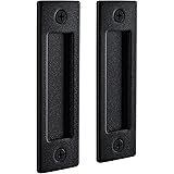 Wright Products Barn Door Handles Set, Matte Black
