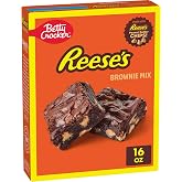 Betty Crocker Reese's Peanut Butter Brownie Mix, 16 oz | Made With Reese's Peanut Butter Chips, Warm Rich Brownies With Melty Peanut Butter, Ideal For Parties &amp; Office Treats