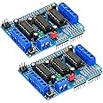 L293D Motor Driver - Stepper Motor Driver Shield Expansion Board Fit for Arduino/Duemilanove/Raspberry Pi/Computer 2PCS