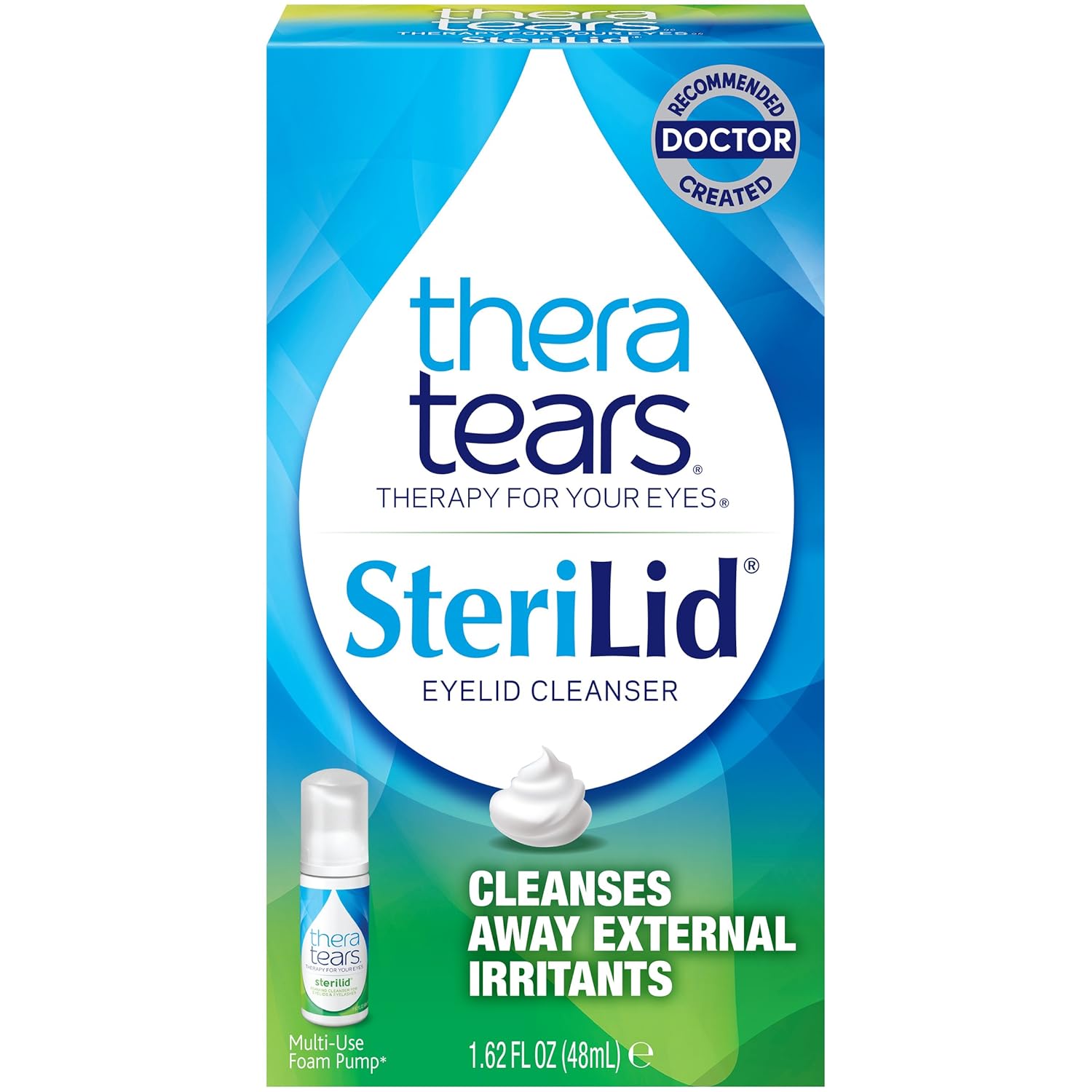 TheraTears Sterilid Eyelid Cleanser, Lid Scrub for Eyes and Eyelashes