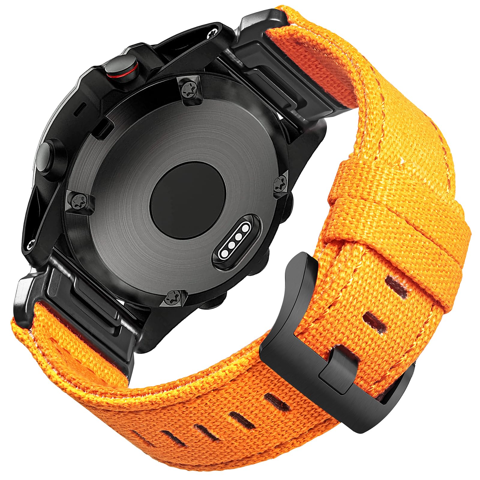 Compatible With Garmin, Canvas Watch Band Sports Strap For Fēnix/Instinct/Tactix/Vivoactive/Approach/MARQ/Quatix/D2/Forerunner/Enduro, Tough Replacement Band For Men, 20/22/26MM