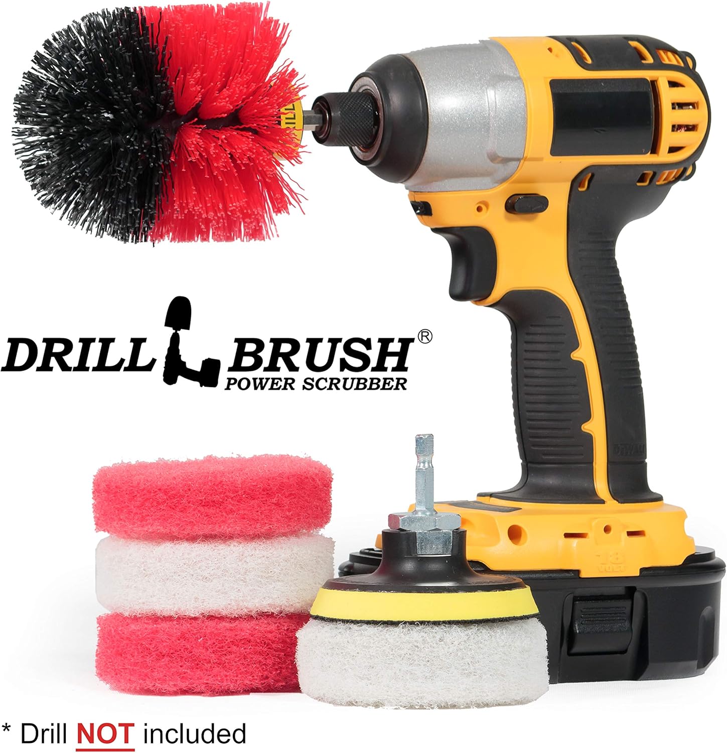 Indoor - Outdoor - Cleaning Supplies - Garden - Bathroom Accessories - Drill Brush - Grout Cleaner - Bathtub - Bath Mat - Sink - Flooring - Scrub Brush - Shower Cleaner - Shower Door - Porcelain