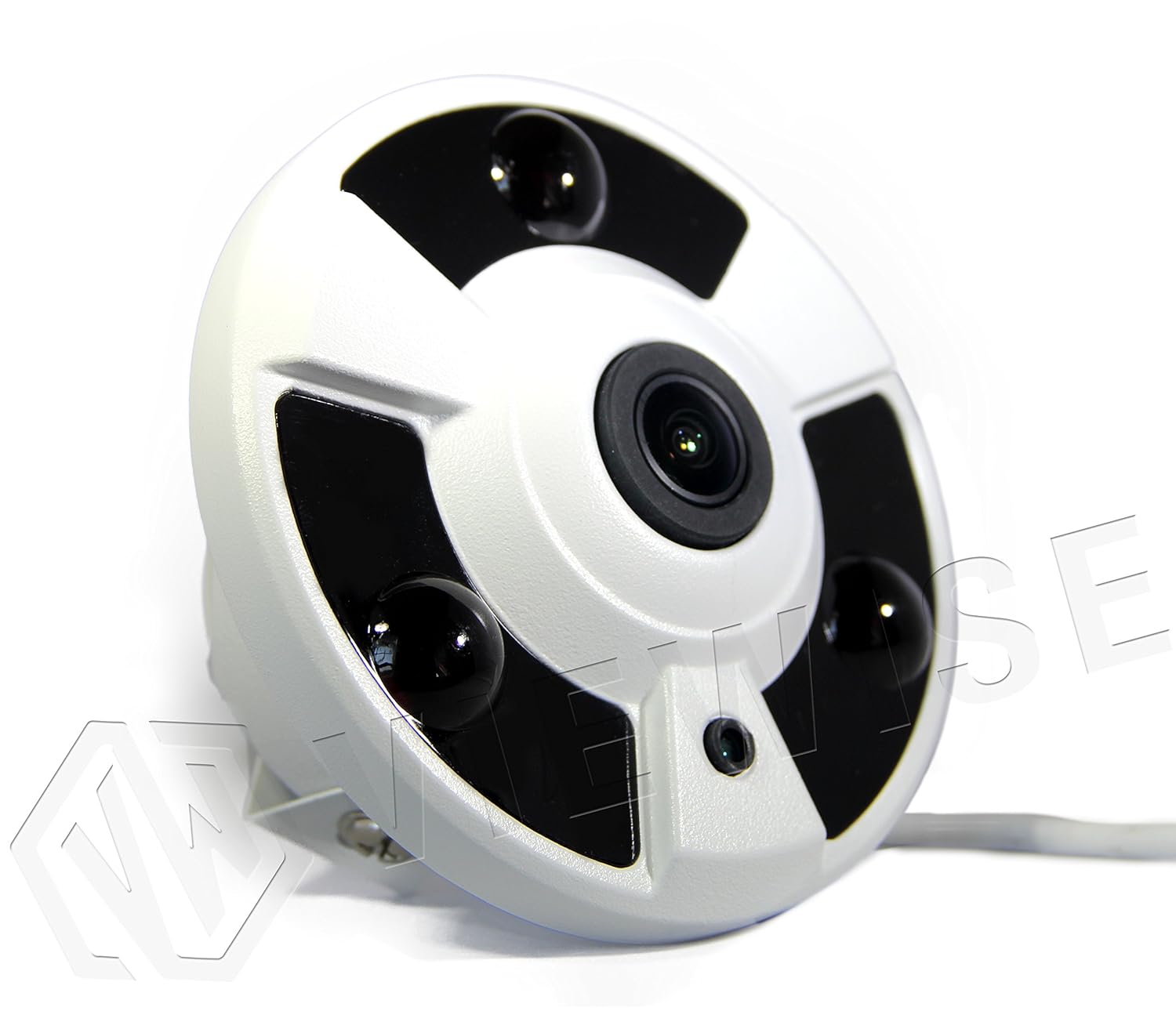 VIEWISE 1080P 2 Megapixel Indoor / Outdoor Surveillance Security Camera Video Monitoring Night Vision 4-in-1 HD-TVI, AHD, CVI, CVBS Camera (White Indoor Dome 360 Degree Fish-eye Lens)