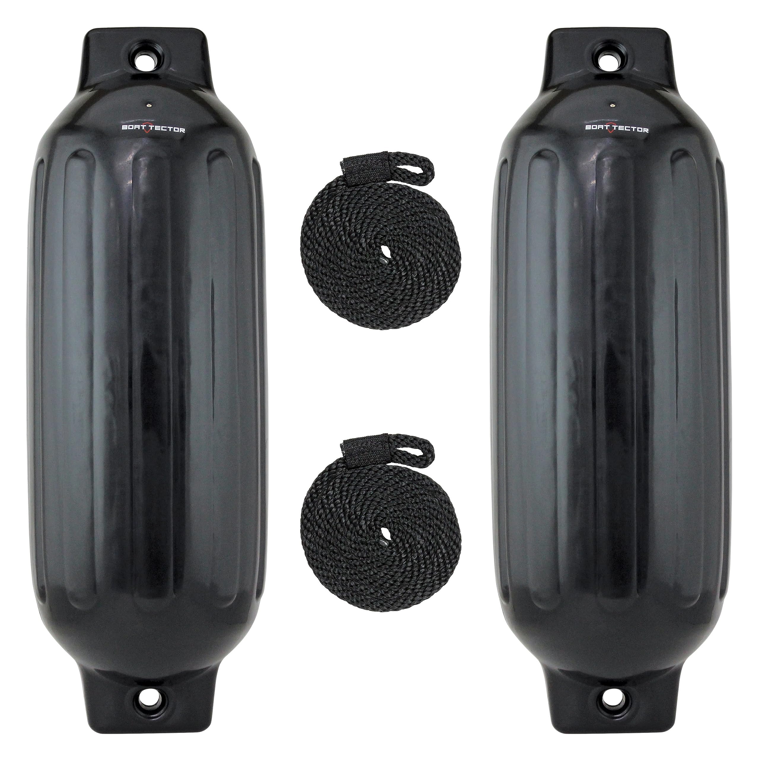 Photo 1 of ** MISSING ONE BOAT FENDER**
Extreme Max 3006.7515 BoatTector Inflatable Fender Value 2-Pack - 8.5" x 27", Black